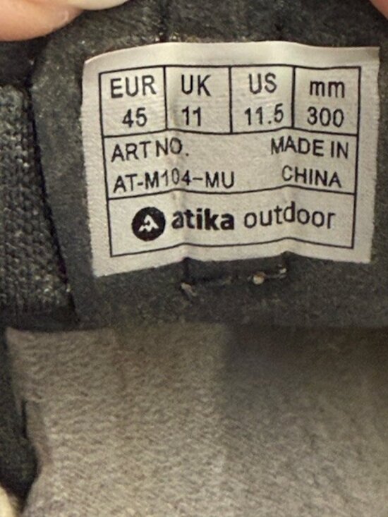 Atika Outdoor Sandals Size 11 Gray Yellow AT-M104-MU Hiking Water Sport Shoes main image 7